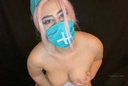 Masked ASMR Naughty Nurse Covid-19 Video on picsfans.net