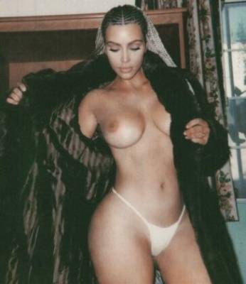 Kim Kardashian Nude Thong Magazine Photoshoot Set  - Usa on picsfans.net
