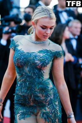 Tallia Storm Looks Hot in a See-Through Dress at the Screening of 1CArmageddon Time 1D During the 75th Annual Cannes Film Festival on picsfans.net