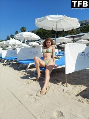 Blanca Blanco Enjoys a Beach Day While Attending Cannes Film Festival on picsfans.net