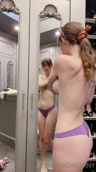 Amanda Cerny Nude Closet Striptease  Video  on picsfans.net