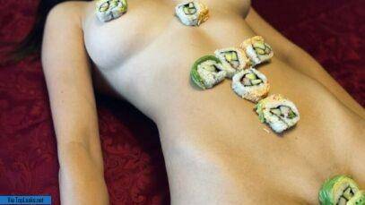 Christina Khalil Naked Body Sushi Onlyfans Set  nude on picsfans.net